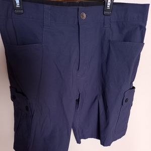 Orvis Mens Cargo Shorts Blue Size 36W